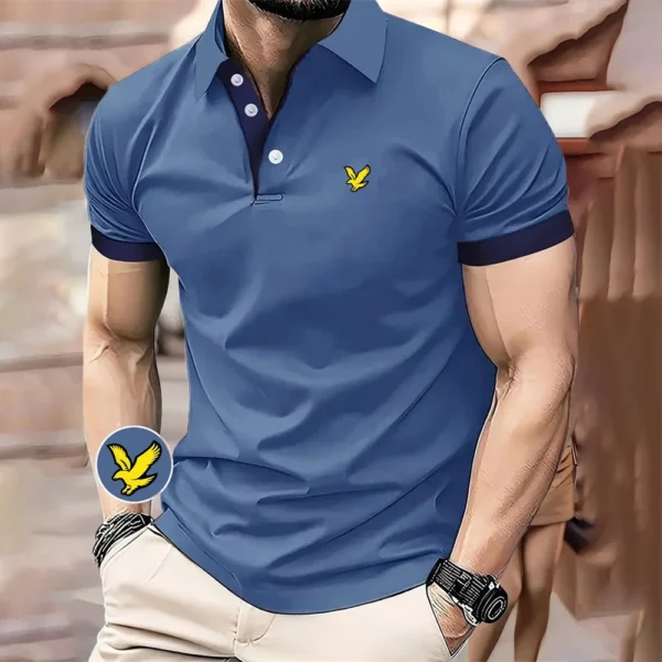 Minimalist Mens Polo Shirts Business Lapel Men's Short Sleeve Tee T Shirt for Man Casual New in Tops & Tees Street Men Clothing