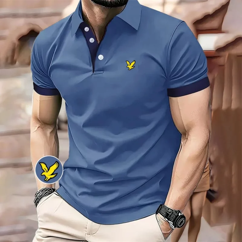 Minimalist Mens Polo Shirts Business Lapel Men's Short Sleeve Tee T Shirt for Man Casual New in Tops & Tees Street Men Clothing